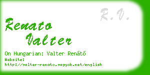 renato valter business card
